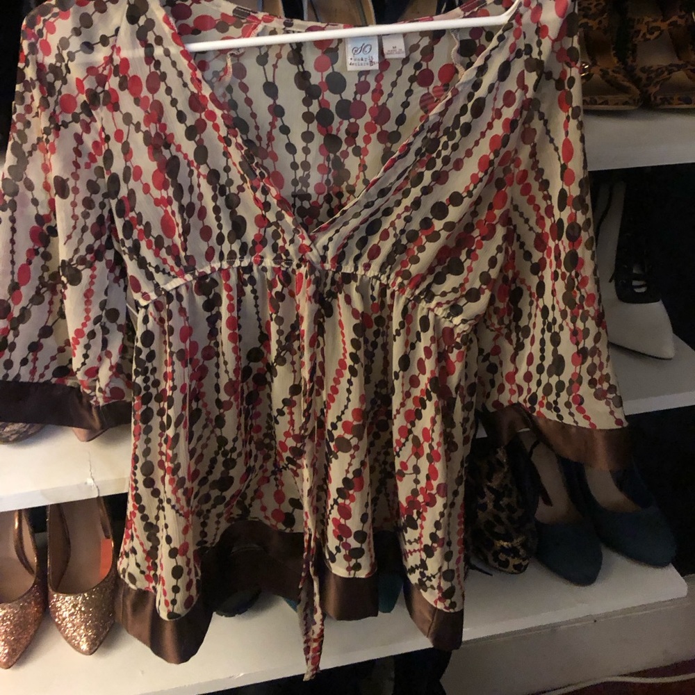 Size M 3/4 sheer top